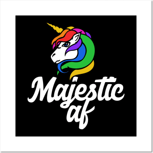 Majestic AF Unicorn Lover Posters and Art